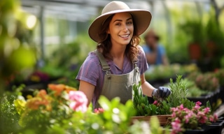 femme fleuriste